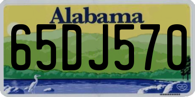 AL license plate 65DJ570