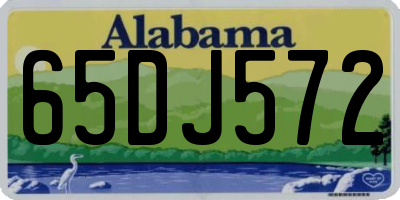 AL license plate 65DJ572