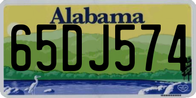 AL license plate 65DJ574