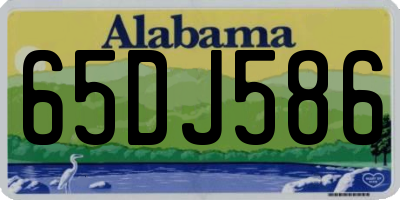 AL license plate 65DJ586