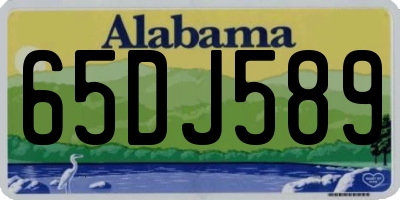 AL license plate 65DJ589