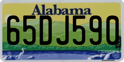 AL license plate 65DJ590
