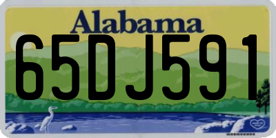 AL license plate 65DJ591