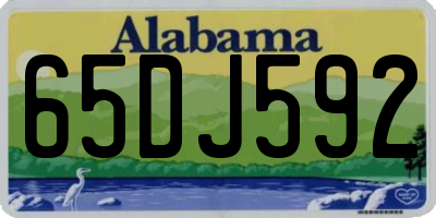 AL license plate 65DJ592