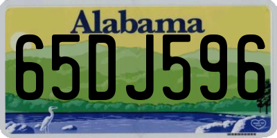 AL license plate 65DJ596