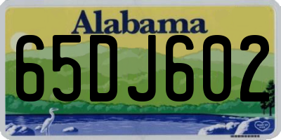AL license plate 65DJ602