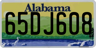 AL license plate 65DJ608
