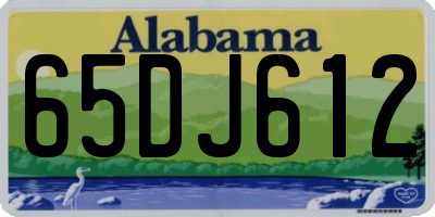 AL license plate 65DJ612