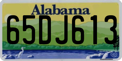 AL license plate 65DJ613