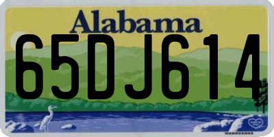 AL license plate 65DJ614
