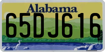 AL license plate 65DJ616