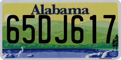 AL license plate 65DJ617