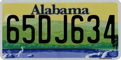AL license plate 65DJ634