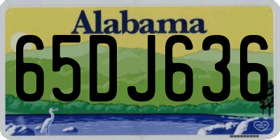 AL license plate 65DJ636