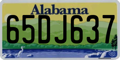 AL license plate 65DJ637