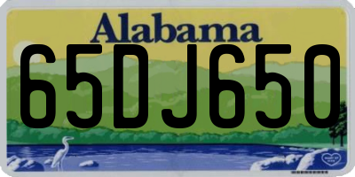 AL license plate 65DJ650