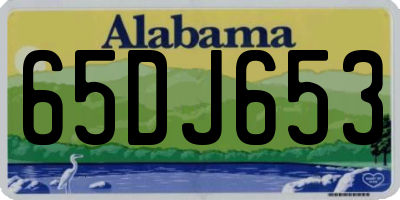 AL license plate 65DJ653