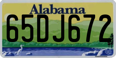 AL license plate 65DJ672