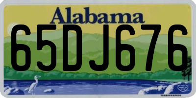 AL license plate 65DJ676