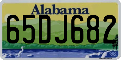 AL license plate 65DJ682