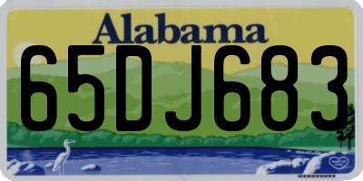 AL license plate 65DJ683