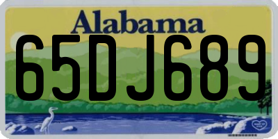 AL license plate 65DJ689