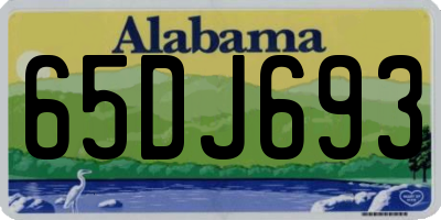 AL license plate 65DJ693