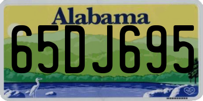 AL license plate 65DJ695