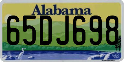 AL license plate 65DJ698