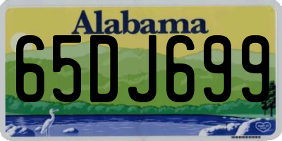 AL license plate 65DJ699