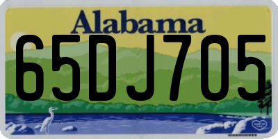 AL license plate 65DJ705