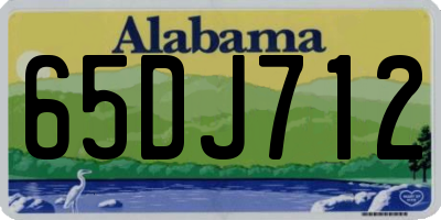 AL license plate 65DJ712