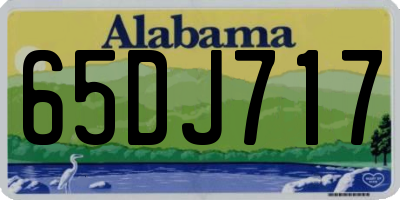 AL license plate 65DJ717