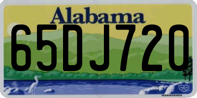 AL license plate 65DJ720