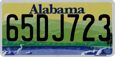 AL license plate 65DJ723
