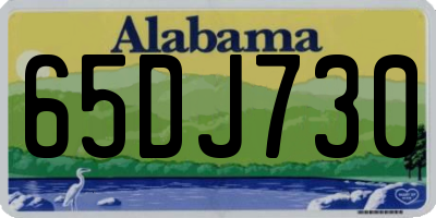 AL license plate 65DJ730