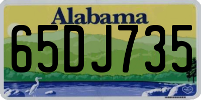 AL license plate 65DJ735