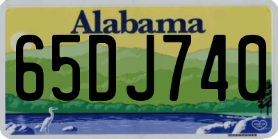 AL license plate 65DJ740