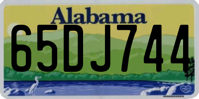AL license plate 65DJ744