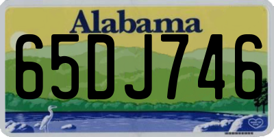 AL license plate 65DJ746