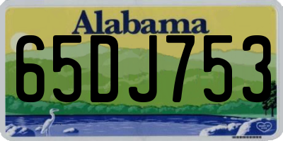 AL license plate 65DJ753