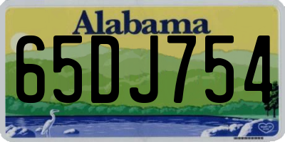 AL license plate 65DJ754