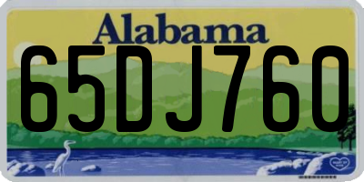 AL license plate 65DJ760