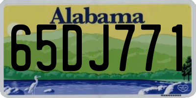 AL license plate 65DJ771