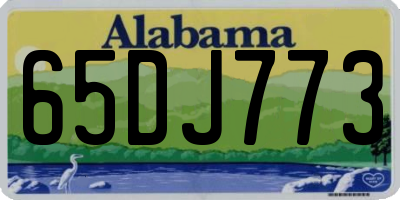 AL license plate 65DJ773