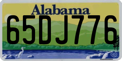 AL license plate 65DJ776