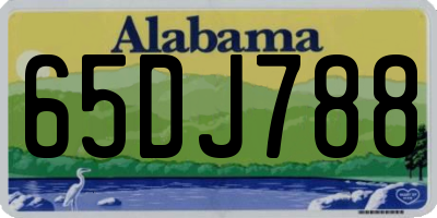 AL license plate 65DJ788