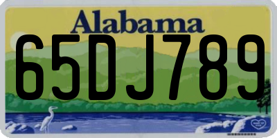 AL license plate 65DJ789