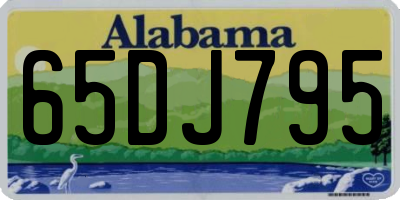 AL license plate 65DJ795