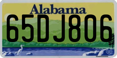 AL license plate 65DJ806